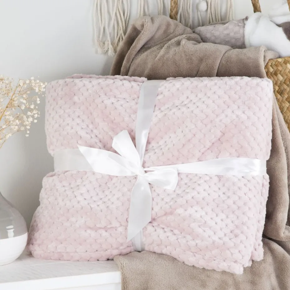 Alfie Couverture rose 130x170^Banak Outlet