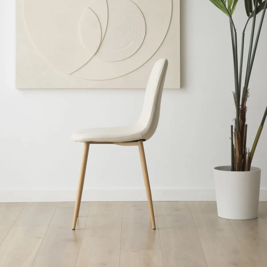 Allende Chaise rembourrée blanche^Banak Outlet