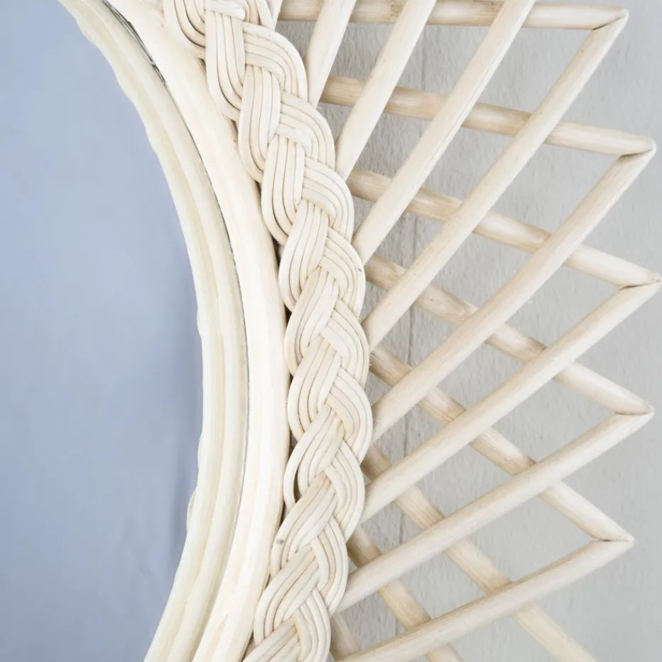 Angle Miroir 60d rotin naturel^Banak Sale