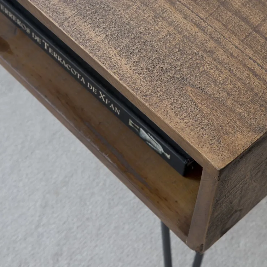 Baltic Table en bois massif et métal^Banak Sale