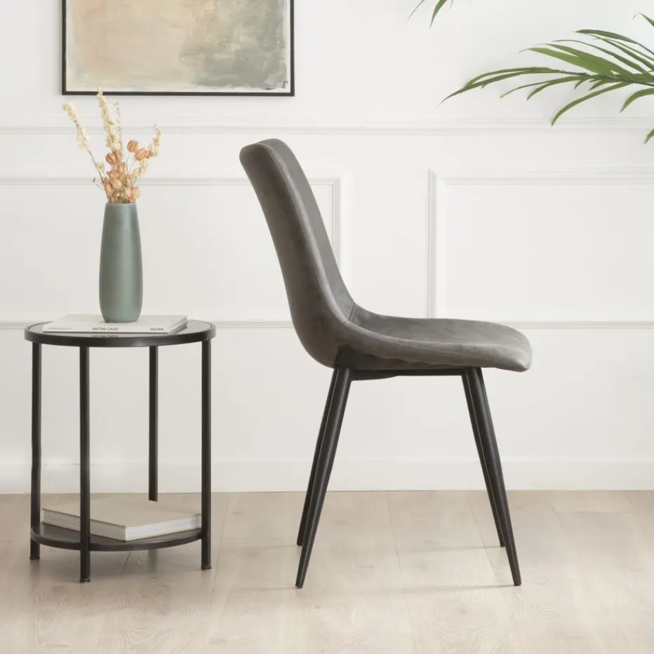 Belmont Chaise rembourrée gris^Banak Hot