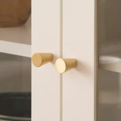 Berna Vitrine basse en bois laqué blanc^Banak Hot