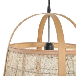 Bety Lustre en bambou lin naturel marron^Banak Discount