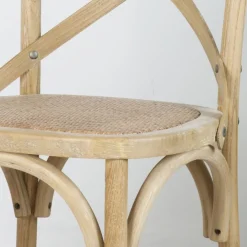 Bihar Chaise en bois massif d'orme couleur naturelle antique^Banak Best