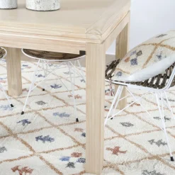 Blay Table à manger extensible carrée 90/180 en bois couleur naturelle^Banak
