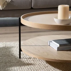 Bosco Table basse en bois et métal^Banak