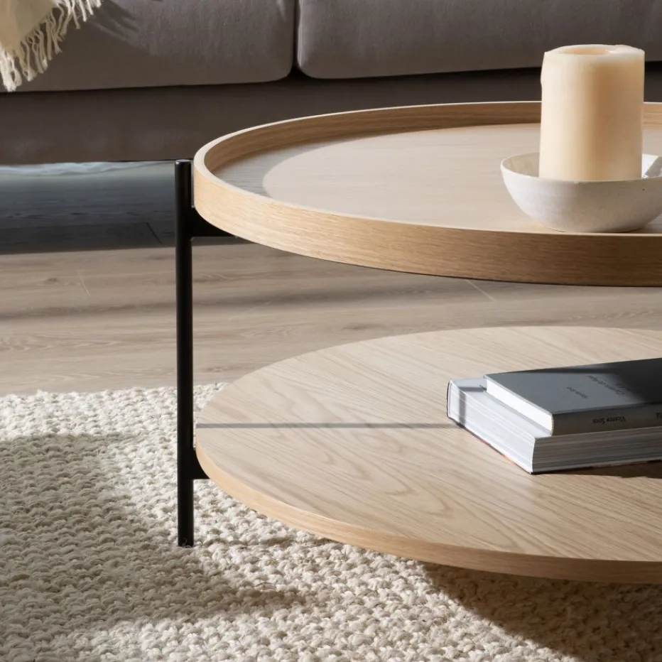 Bosco Table basse en bois et métal^Banak