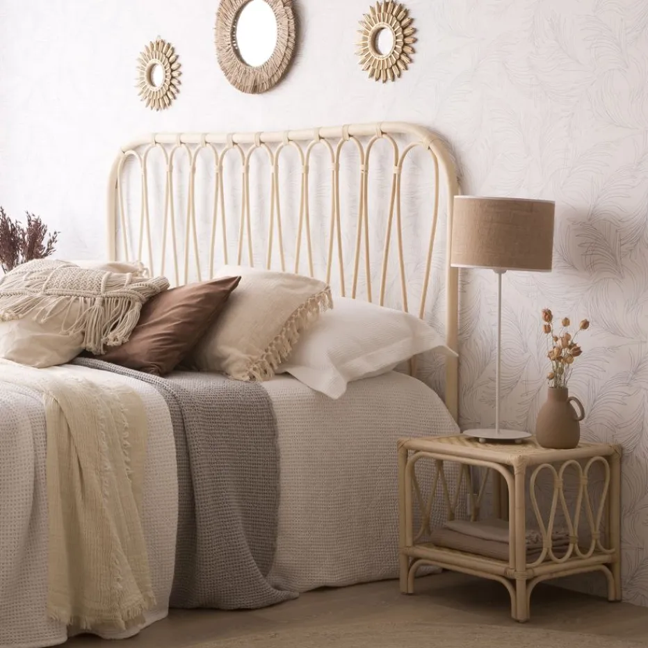 Bossley Tête de lit en rotin naturel pour lit de 150 et 160^Banak
