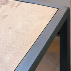Boston Table d'appoint en bois massif de manguier et métal^Banak Clearance