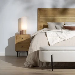 Brisbane Banque décoffrage avec rangement rembourré beige^Banak Outlet