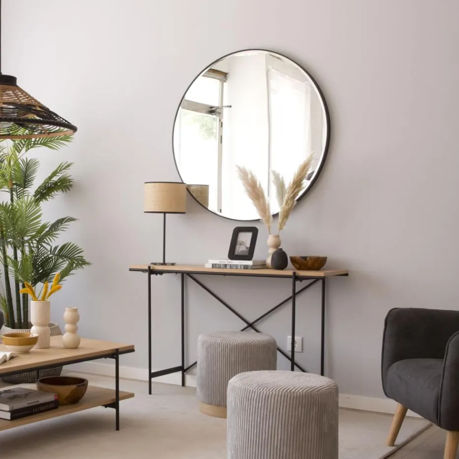 Caly Miroir noir en aluminium - verre^Banak Best