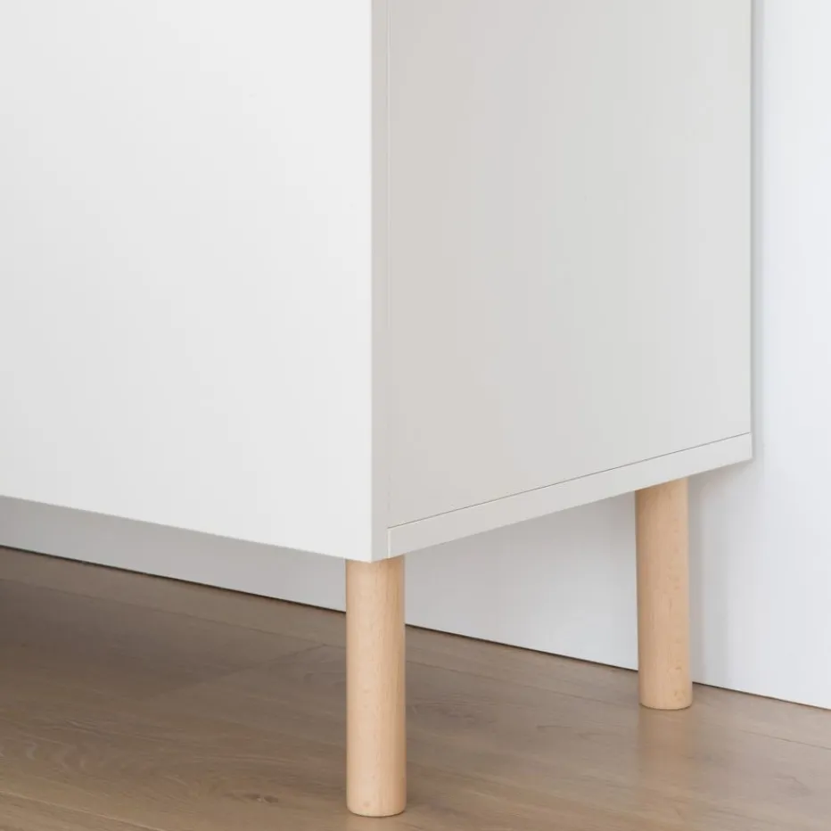 Canes Buffet bas blanc mat et naturel duna^Banak Clearance