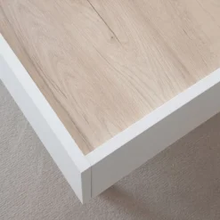 Canes Table basse blanc mat et naturel duna^Banak Outlet