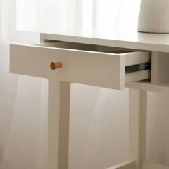 Ceilan Bureau en laqué blanc avec tiroir^Banak Hot