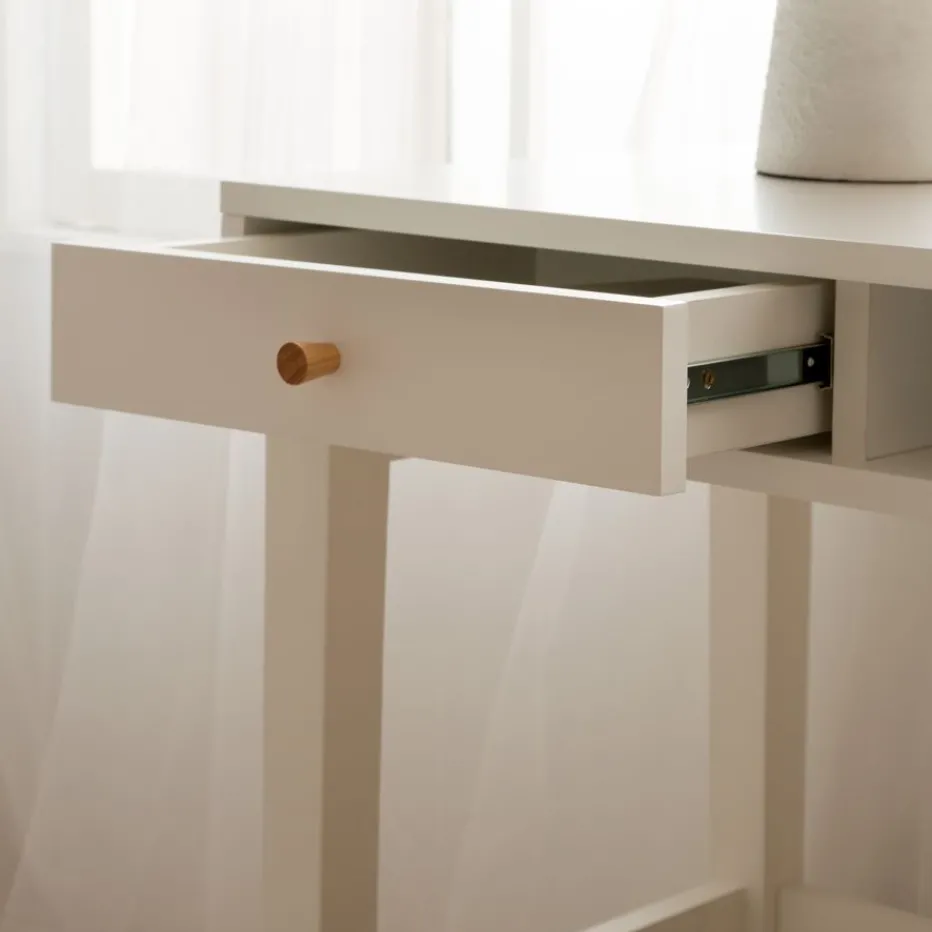 Ceilan Bureau en laqué blanc avec tiroir^Banak Hot