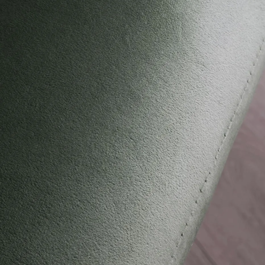 Chaise Nilsa en velours vert d'eau^Banak Online