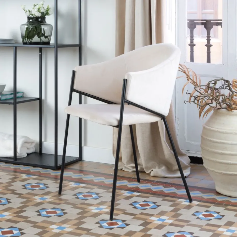 Coco Chaise velours beige^Banak Discount