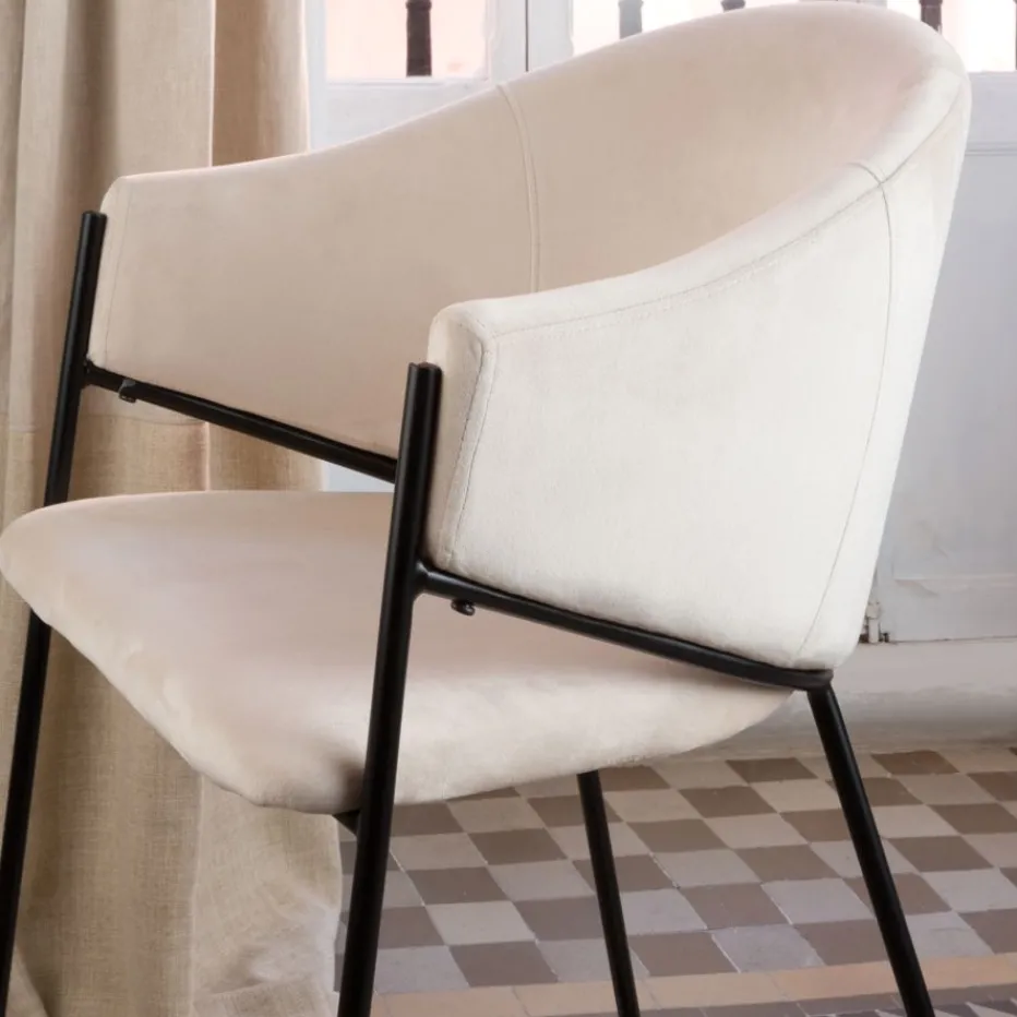 Coco Chaise velours beige^Banak Discount