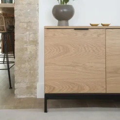 Coimbra Buffet haut en bois et métal^Banak Online