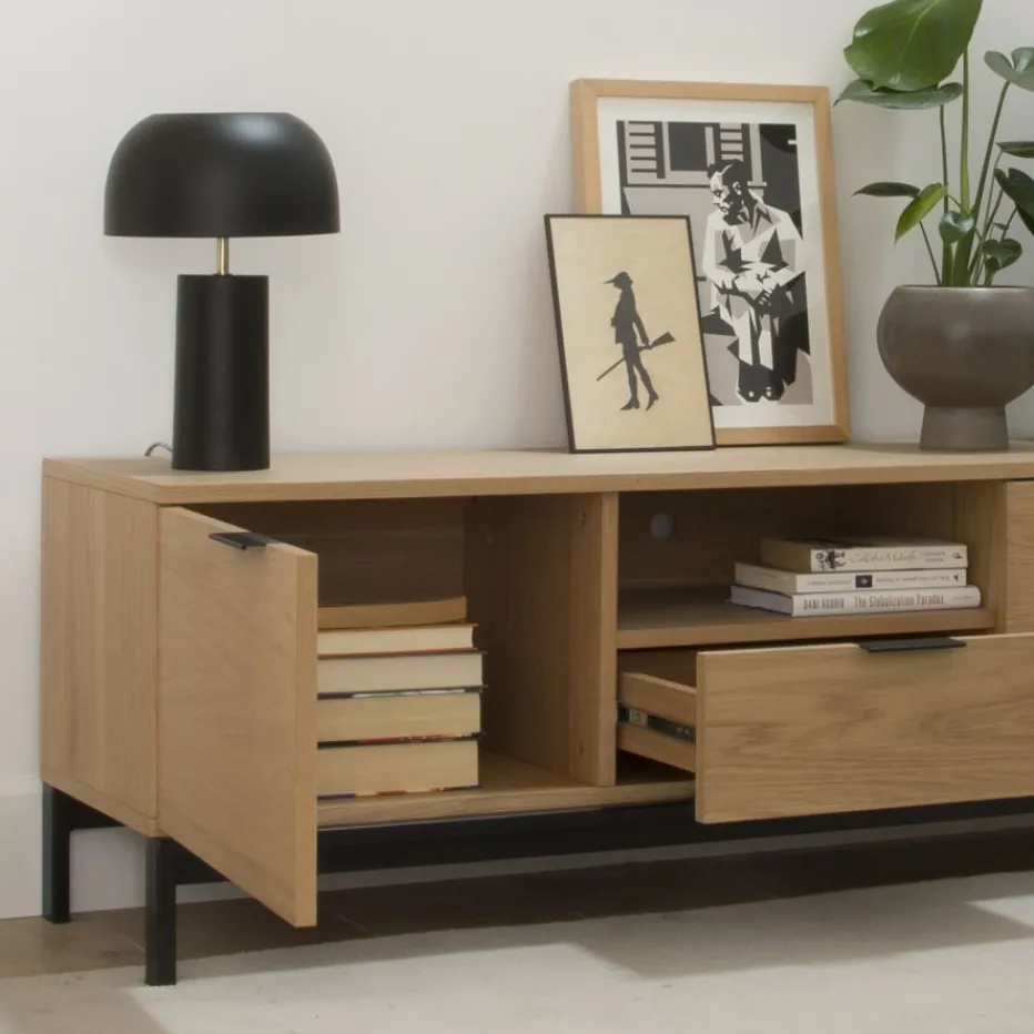 Coimbra Meuble tv en bois et métal^Banak New