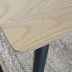 Coimbra Table de salle à manger rectangulaire en bois et métal^Banak Discount
