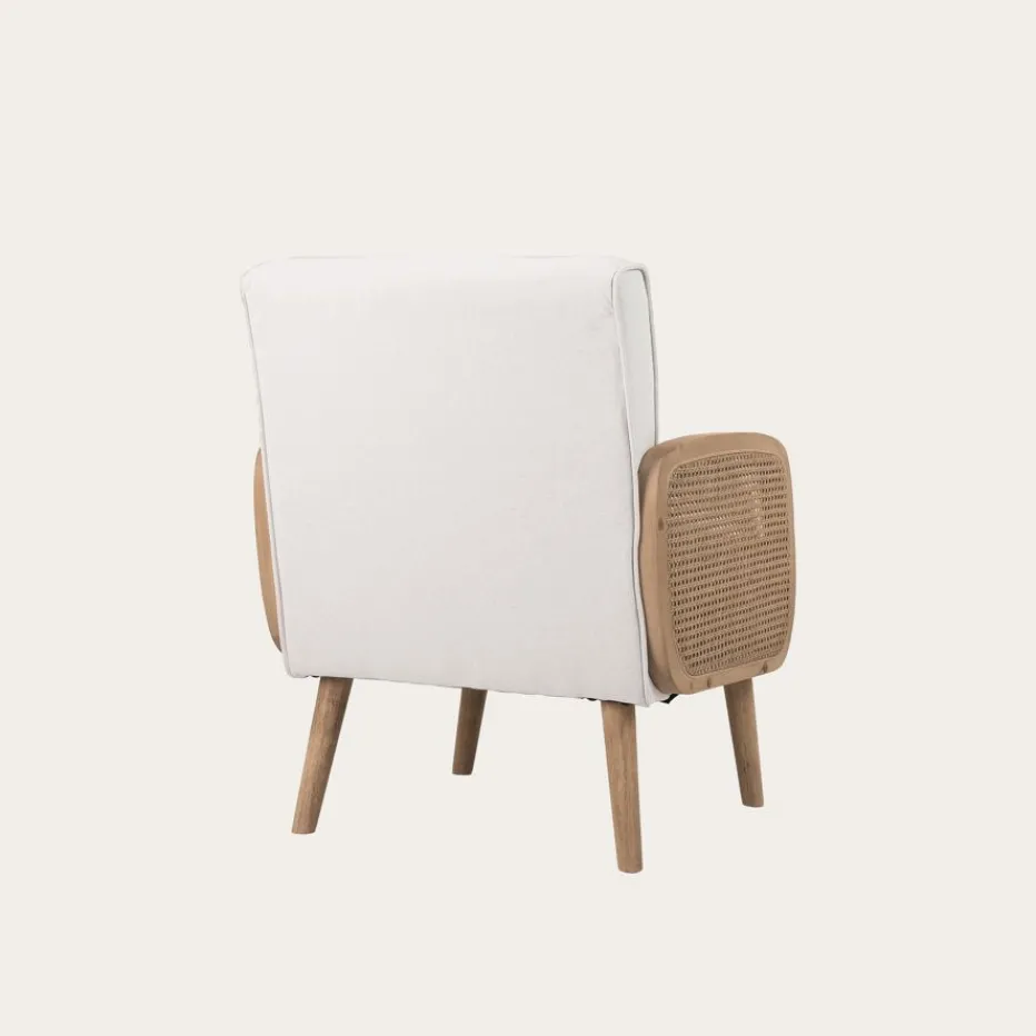 Corfu Sillón tapizado y madera^Banak Outlet