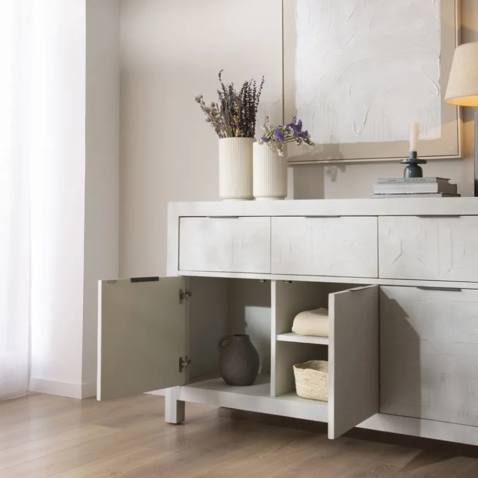 Cuzco Buffet en bois massif blanc wild^Banak New