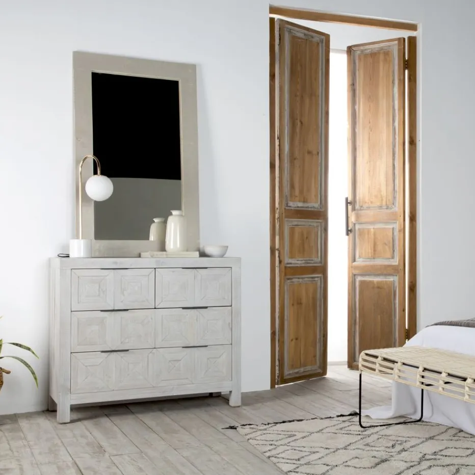 Cuzco Commode en bois massif blanc wild^Banak Sale