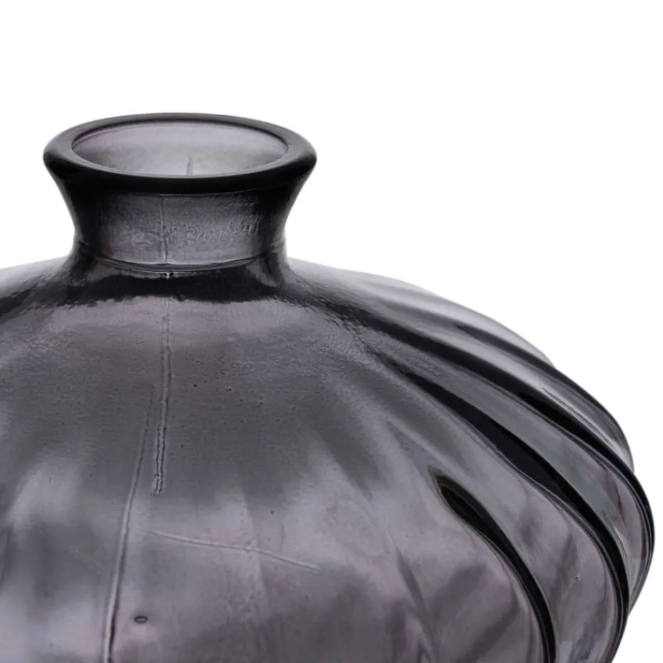 Dasas Vase en verre recyclé gris^Banak Clearance