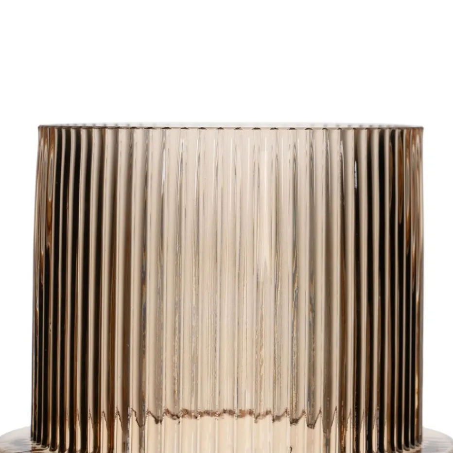 Delas Vase en verre brun^Banak New