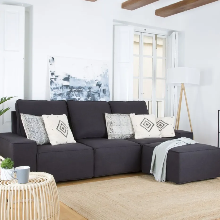 Delta Canapé modulaire avec pouf^Banak New