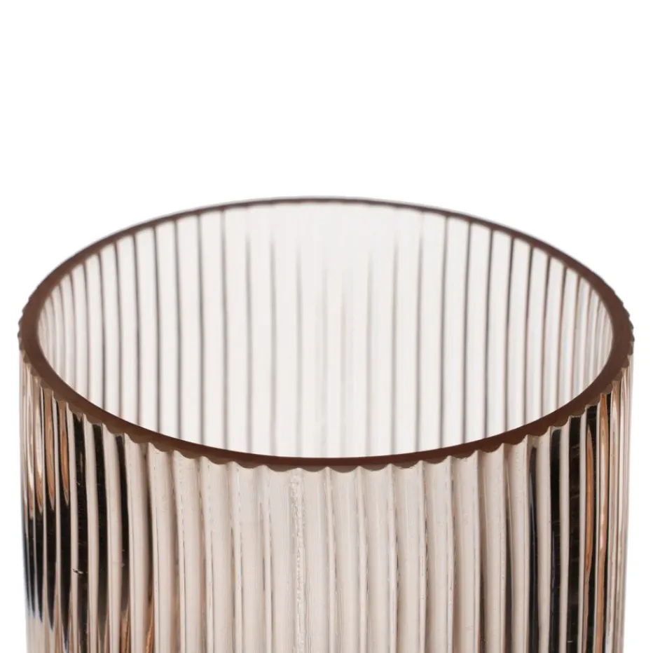 Detas Vase en verre brun^Banak New