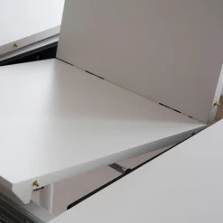 Didier Table à manger extensible ovale 160/200 laqué en blanc^Banak Clearance