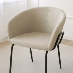 Dresde Chaise rembourrée beige^Banak