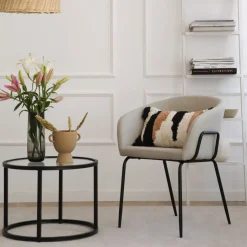 Dresde Chaise rembourrée beige^Banak