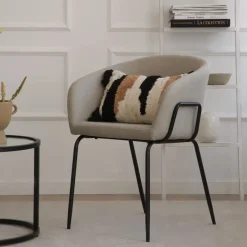 Dresde Chaise rembourrée beige^Banak