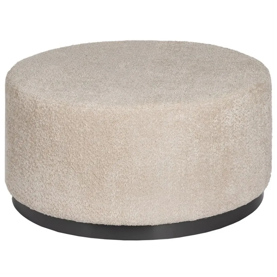 Duzas Pouf de salon en tissu et métal^Banak Outlet