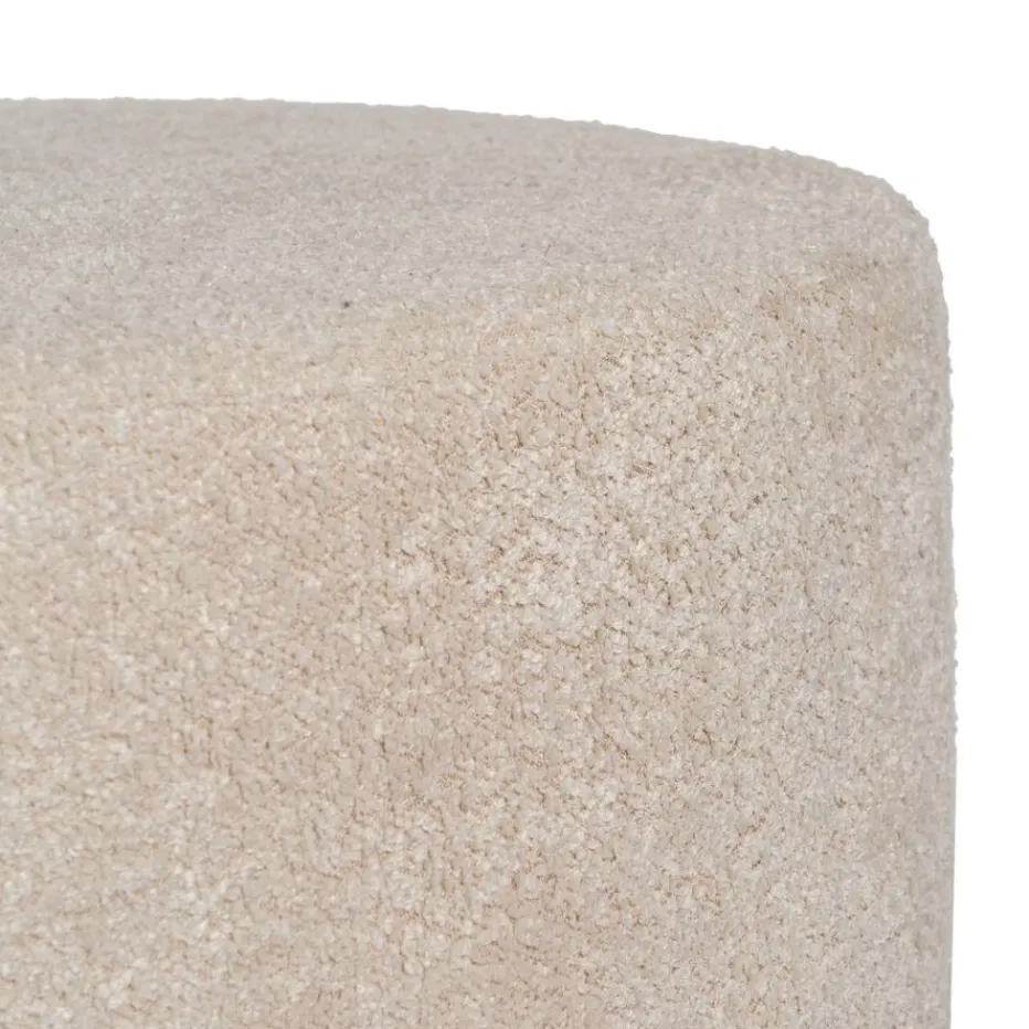 Duzas Pouf de salon en tissu et métal^Banak Outlet