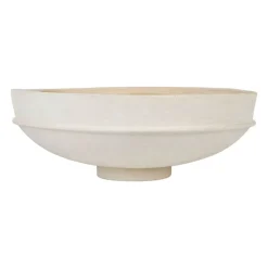 Edoni Bol blanc d40xh14.5cm en papier-m&acirc;ché^Banak Online