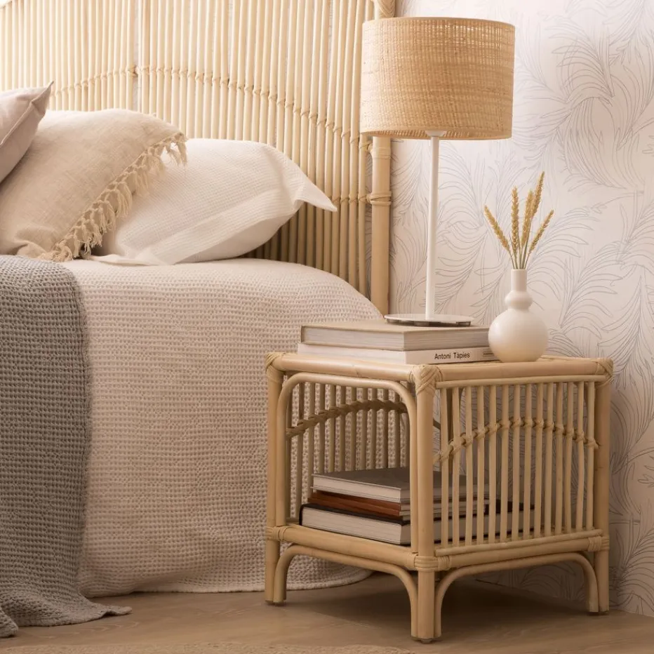 Elle Table d'appoint en rotin naturel^Banak Outlet