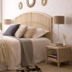 Elle T&ecirc;te de lit en rotin naturel pour lit de 150 et 160^Banak Discount