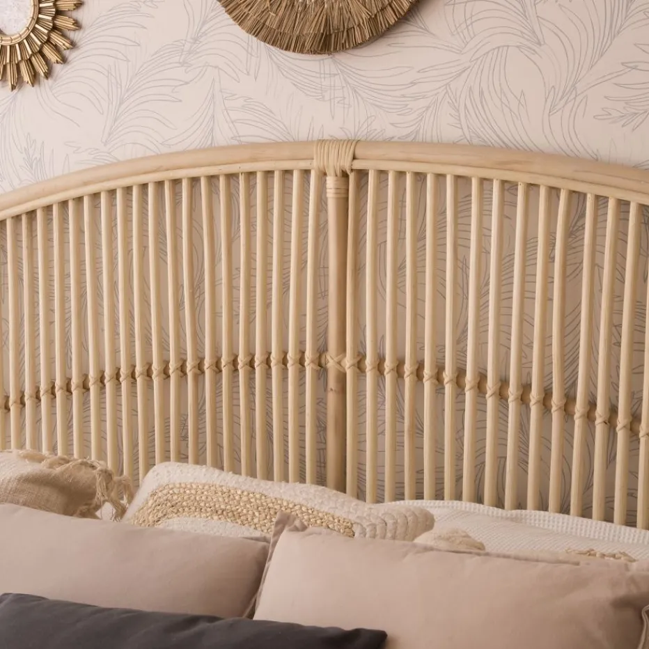 Elle Tête de lit en rotin naturel pour lit de 150 et 160^Banak Discount