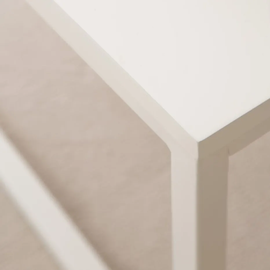 Ellie Table basse carrée laqué en blanc^Banak Sale