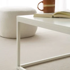 Ellie Table basse rectangulaire laqué en blanc^Banak