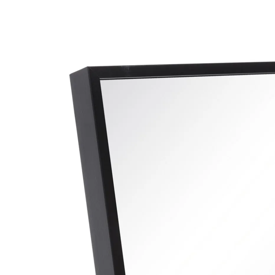Emer Miroir noir en aluminium décoratif en verre^Banak Clearance