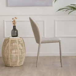 Ensemble De table extensible didier et 4 chaises de salle à manger beige beirut^Banak Online