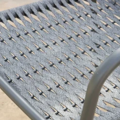 Ensemble Table inset et 6 chaises mink anthracite/grafito^Banak Outlet