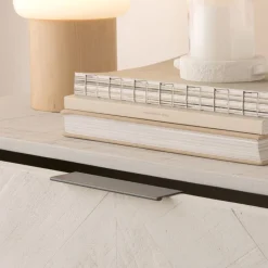 Enzo Commode en bois massif et métal couleur blanc wild^Banak Best