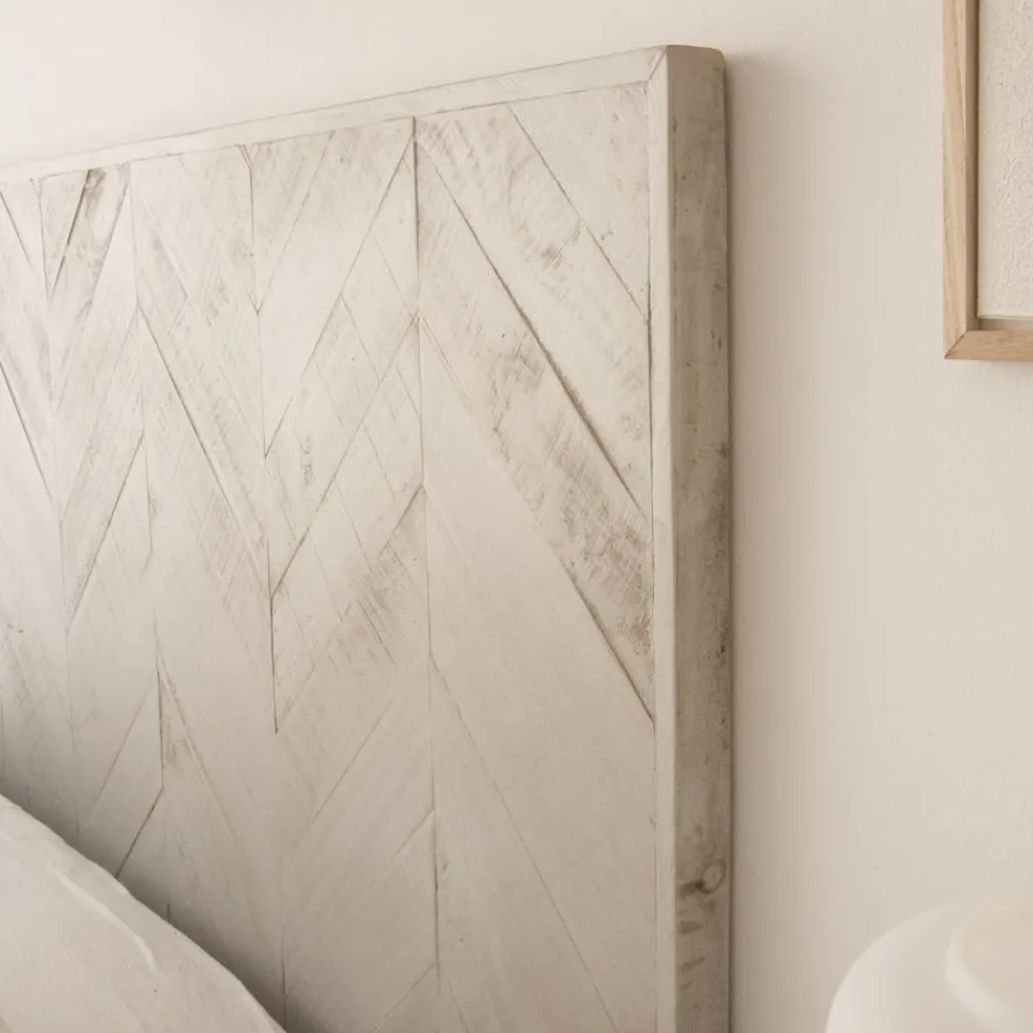 Enzo Tête de lit en bois massif pour lit de 150 et 160 blanc wild^Banak New