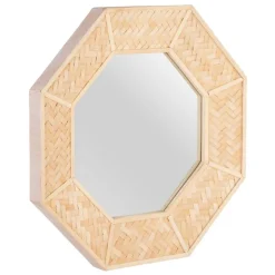 Faisant Miroir mural en bambou^Banak Best